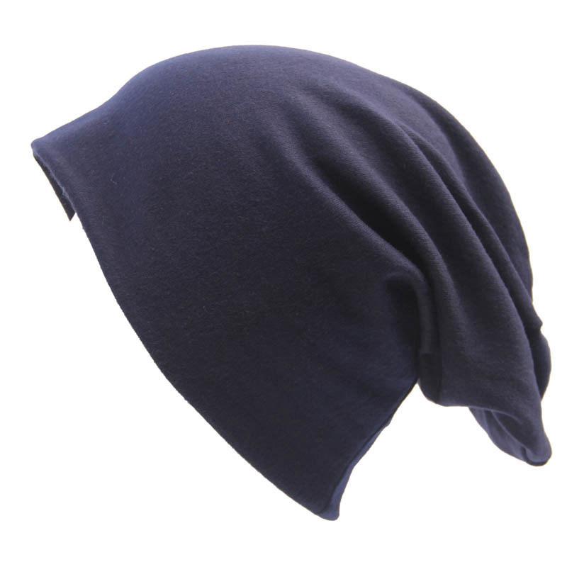 Women's Autumn Winter Pullover Sports Street Hip Hop Loose Knitted Cotton Hat KTY