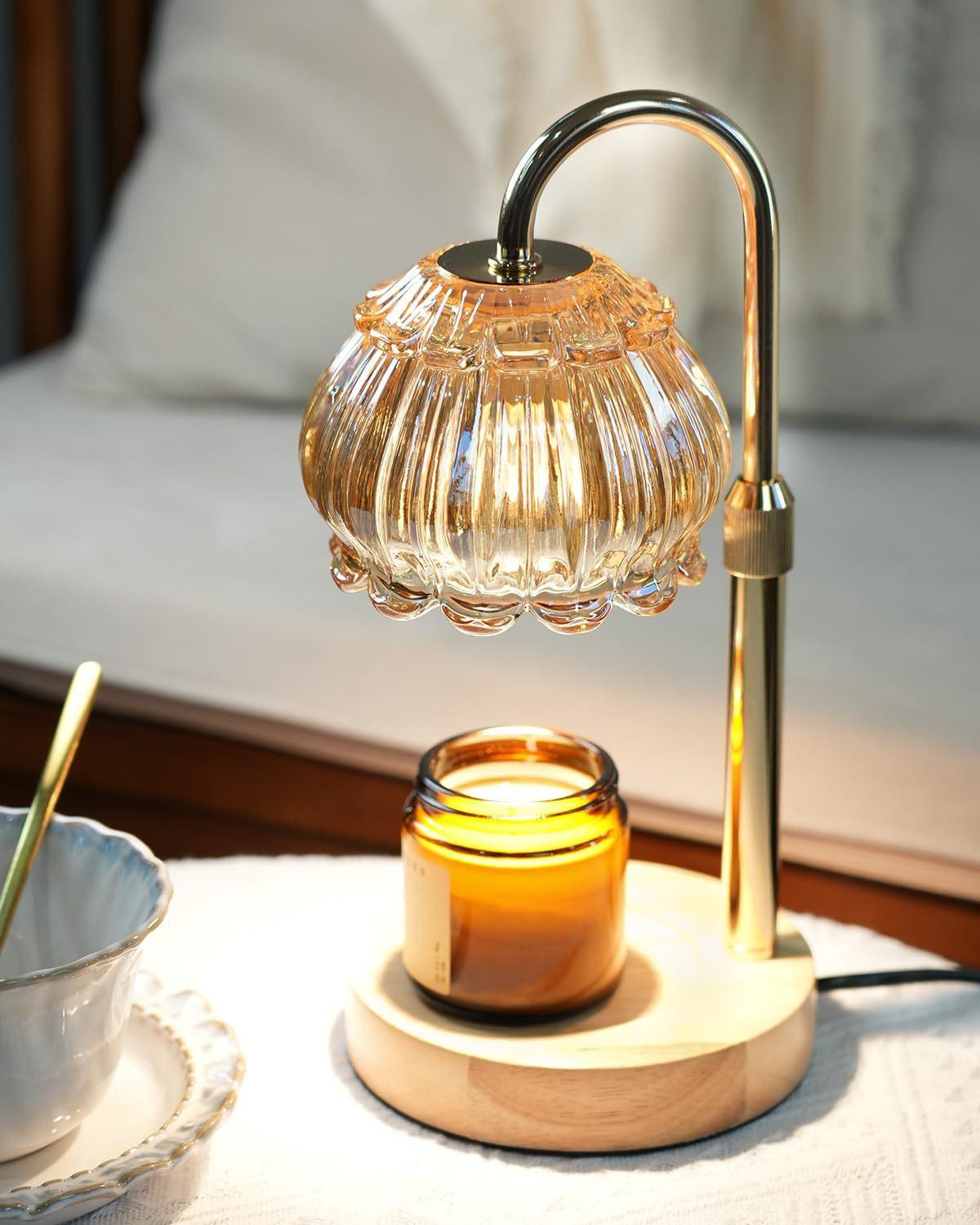 

Retro Wax Melting Lamp, Aromatherapy Lamp, Bedroom Ambient Light, Minimalist Decoration, Adjustable Height, Timer Dimming