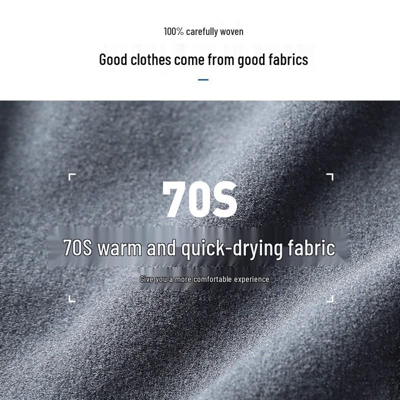 Men's Winter Quick-Dry Fleece Lined Half-Zip Long Sleeve Running Shirt
