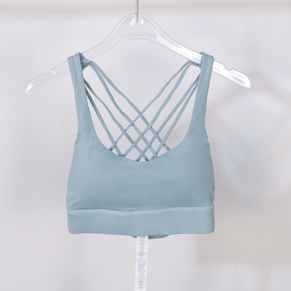 

Быстросохнущий женский спортивный бюстгальтер с восемью бретелями, противоударный – летняя одежда для йоги и фитнеса Size 4 (45-50 kg)