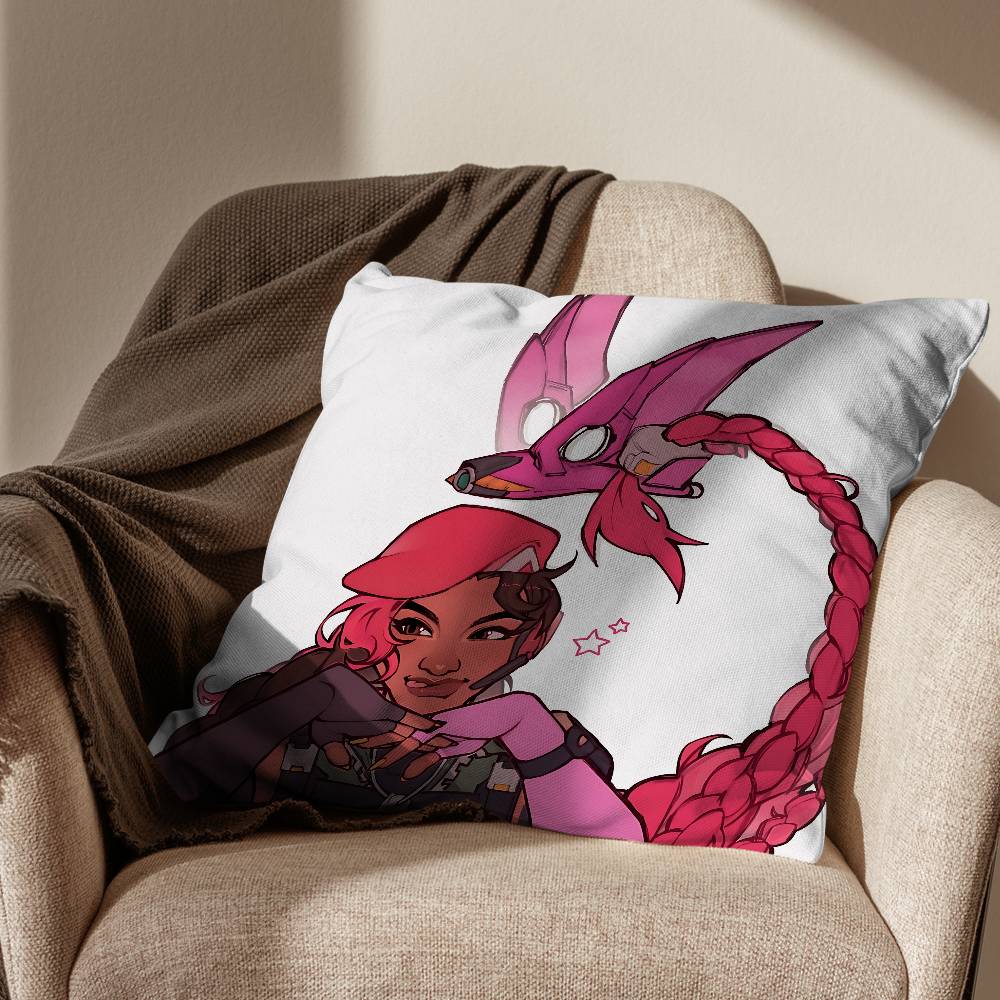 Game Jetpack Cat Overwatch Sierra Sombra Cushion Cover Suitable For Sofa Car Bedroom Office Cushions Decorative Pillow Case