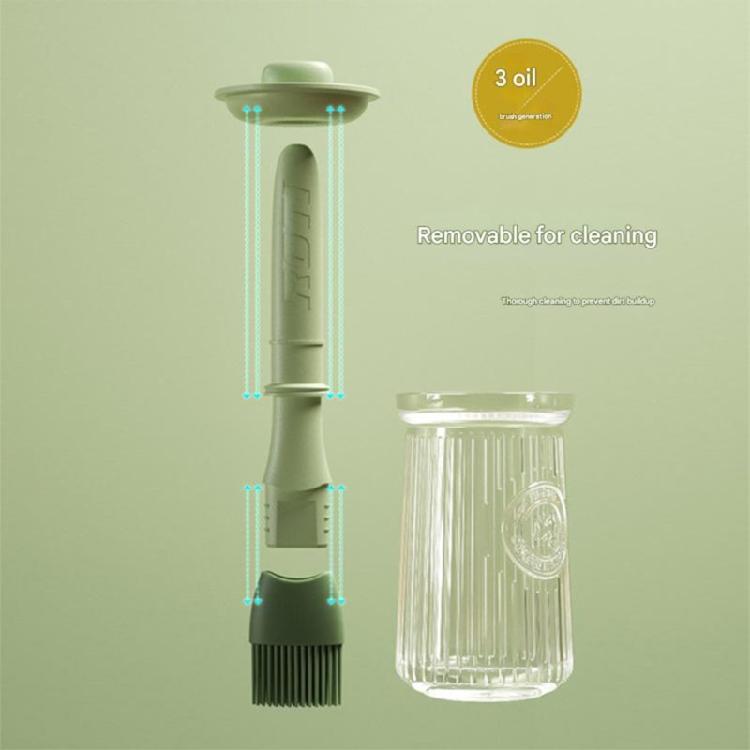 Multipurpose Silicone Basting Tool With Attached Oil Reservoirs Nontoxic Materials Quick Rinse Maintenance