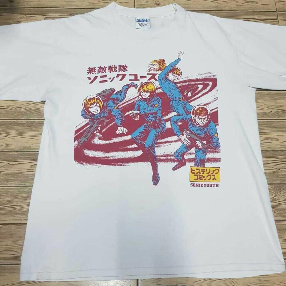 Nowa koszulka męska Sonic Youth Japan vtg Rozmiar Koszulka unisex