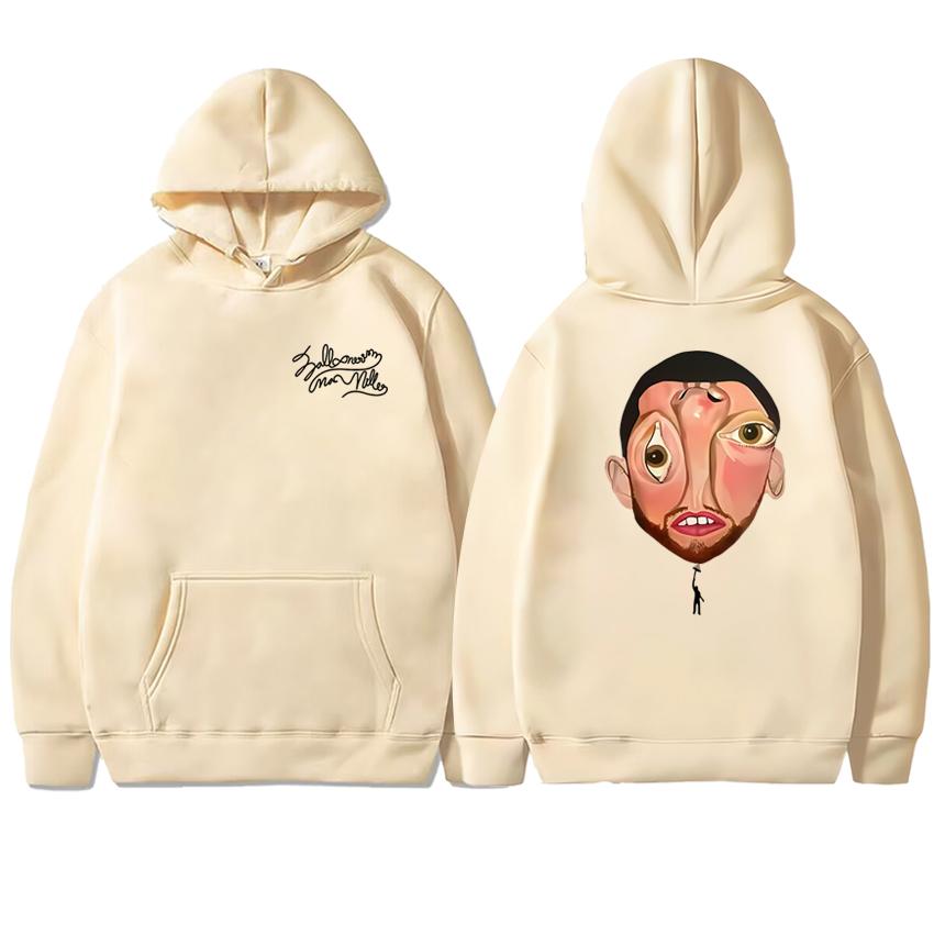 Nové album Macc Miller Balloonerism 2025 Oboustranně potištěná mikina s kapucí Unisex harajuku módní pulovr Pánská dámská fleecová mikina