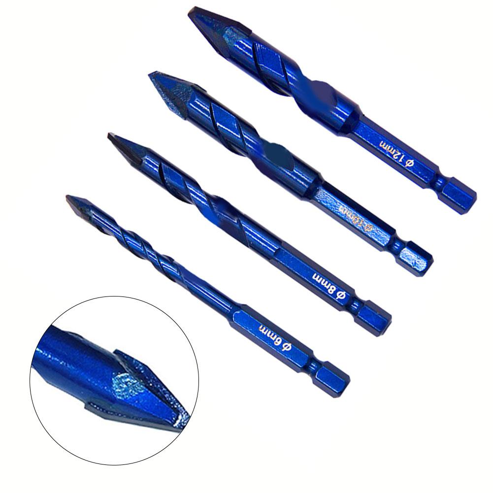 Brand New High Quality Drill Bit 1 Pcs High Hardness Blue Wear Resistance 6mm/8mm/10mm/12mm For Wood For Drywall