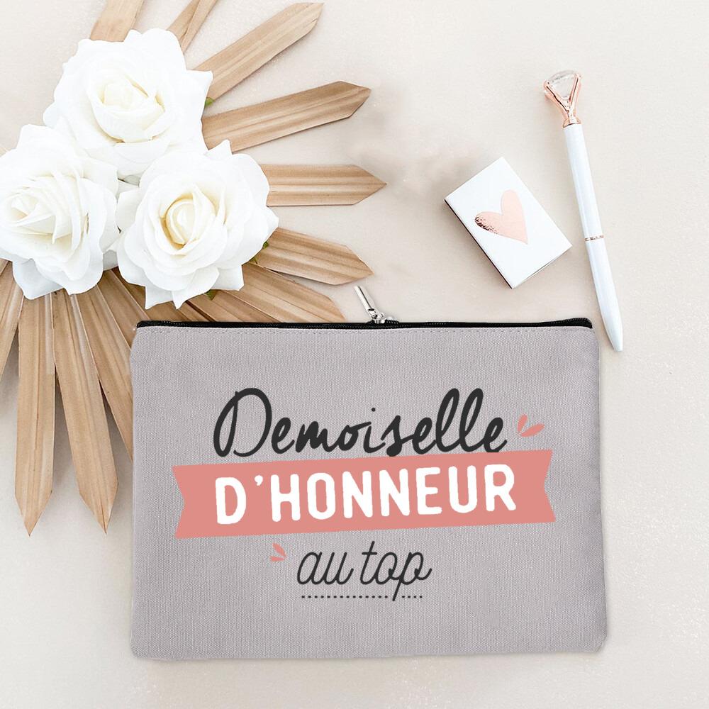 

French Print Makeup Bag Bachelorette Party Bridesmaid Cosmetic Bags Travel Toiletries Storage Pouch Wendding Gift for Bridesmaid