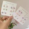 Beautiful Korean Small Fresh and Versatile Small Exquisite Camellia Stud Earrings Small Fragrant Sweet Girl Earrings