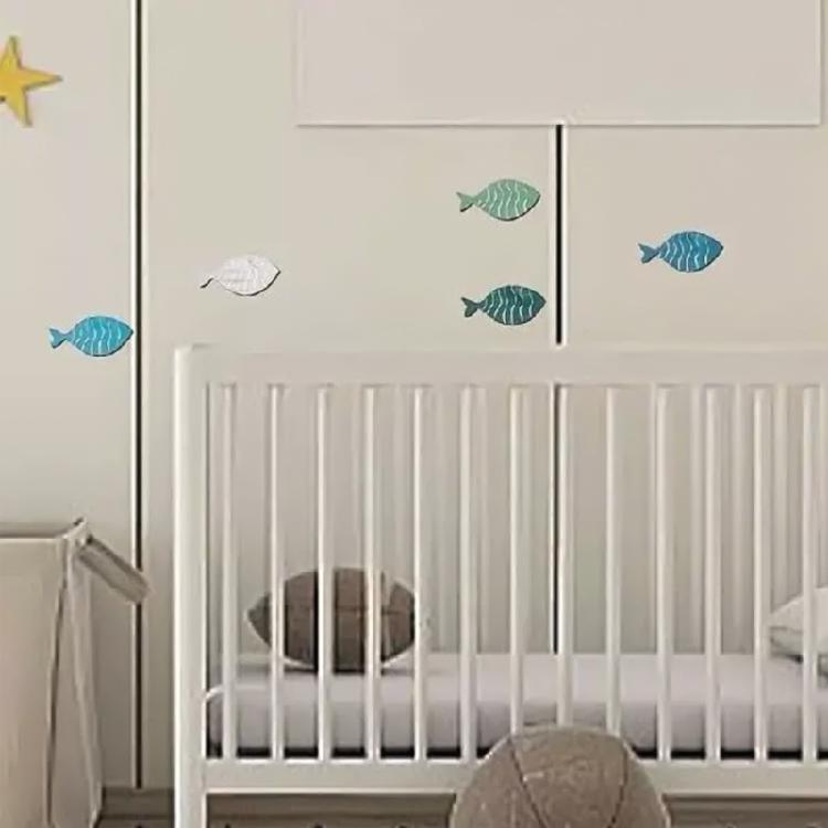 Nauticals Wood Fish Wall Decoration Set, 20Pcs, Creative Sea Designs for Themed Parties and Exhibits