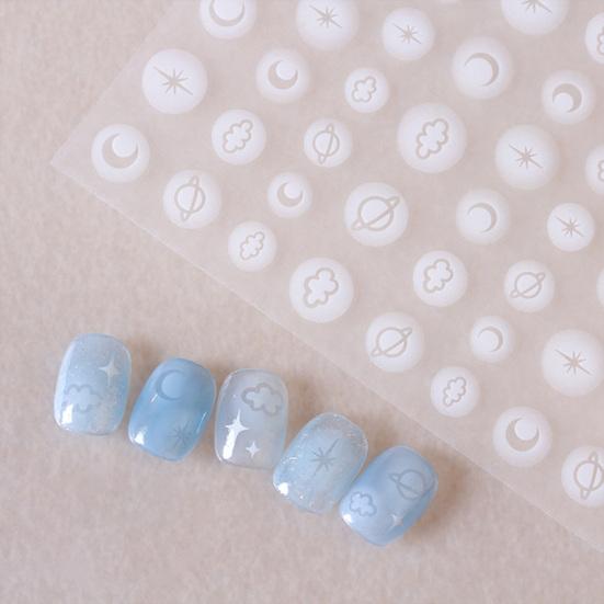 Naklejka na paznokcie Ultracienka Samoprzylepna Mocna Przyczepność Kreatywny Kształt Łatwa w Aplikacji Papier Ozdobny Paznokieć Samoprzylepny