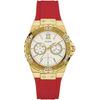 Gold Dial Silicone Strap Women's Quartz Watch - GW0431L1