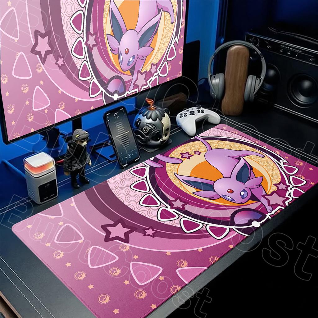 1000x500mm Cartoon Laptop Office Extended Mousepad Kawaii Glaceon Speed Gamer Keyboard Deskmat New Pokemon Pc Gaming Accessories