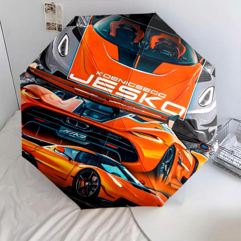 Koenigsegg Jesko: Elegance Folding umbrella Umbrella 8 paraphenoid bones light travel Sun umbrella