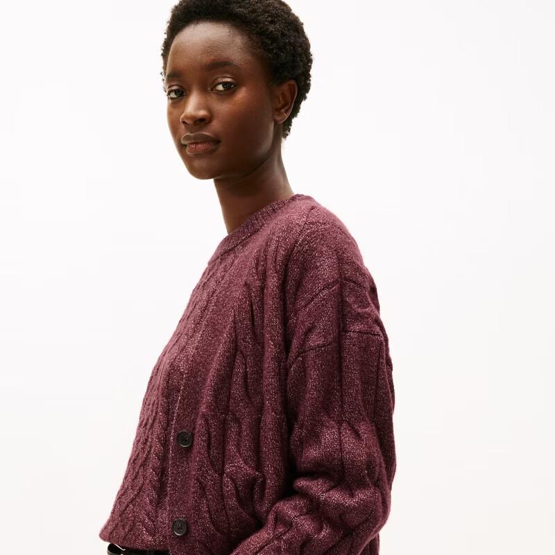Tommy Hilfiger Women's Cable Knit V-Neck Cardigan