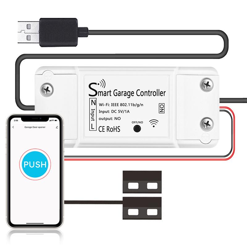 Graffiti WiFi Garage Door Opener with Mobile Remote and Alexa Voice Control