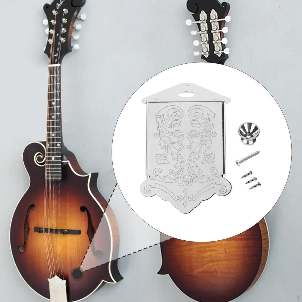 8 String Mandolin Tailpiece Part Closed Structure Stringed Instrument Accessory Elegant