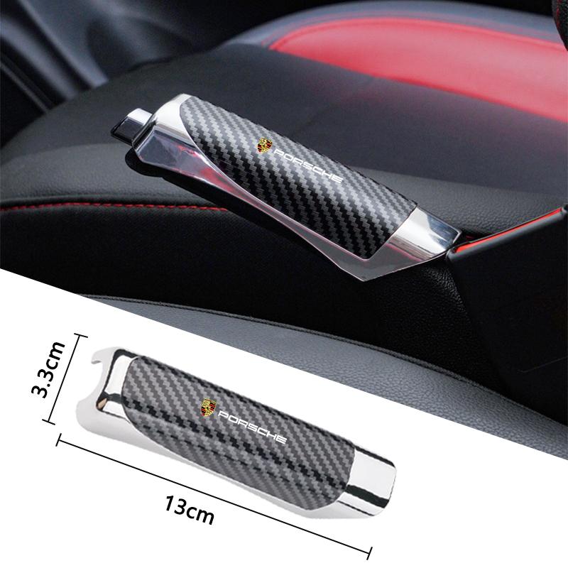 Car Hand Brake Cover Handbrake Grip Protection Cover Carbon Fiber For Porsche 911 918 928 944 968 Boxster Cayenne Macan Panamera