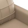 2 Piece Sofa Set with Cushions Cappuccino Brown Faux Leather