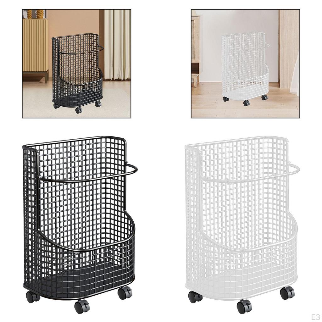 Mat Holder on Wheels, Organizer for Fitness Gear in Home Gym