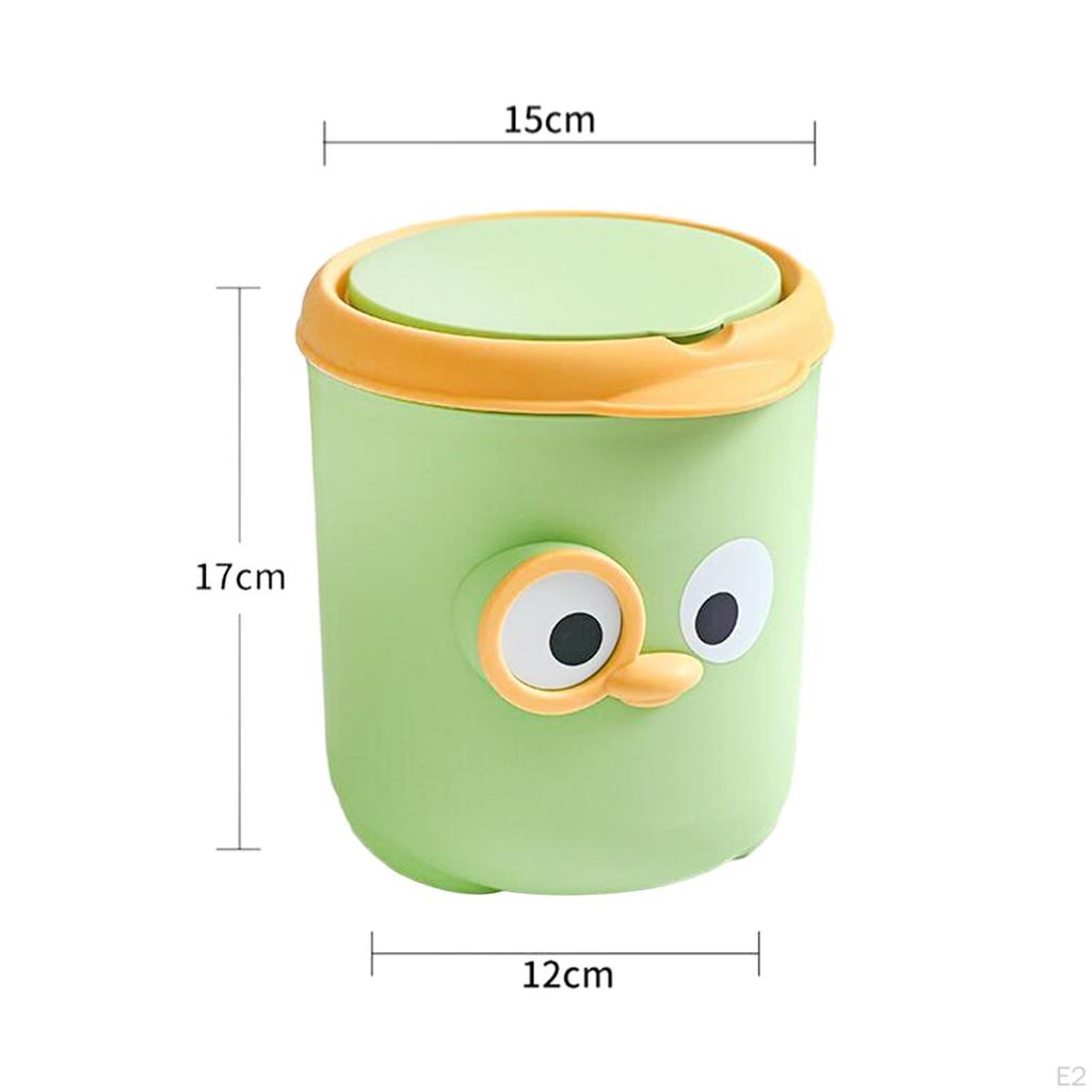 Kawaii Small Trash Can With Lid, Red Strawberry Waste Bin, Desktop Paper Garbage Basket, Plastic Storage Bucket For Bathrooms, Kitchens, Offices, Cars