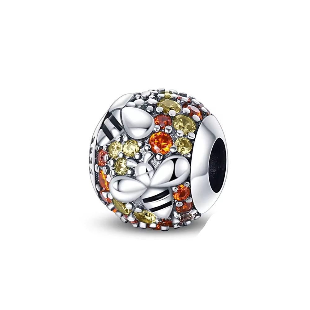 Charm Bead Component Bead Component Copper Metal Christmas Halloween Luminous pumpkin black cat Pendant Bead Component Bracelet High Quality Fine