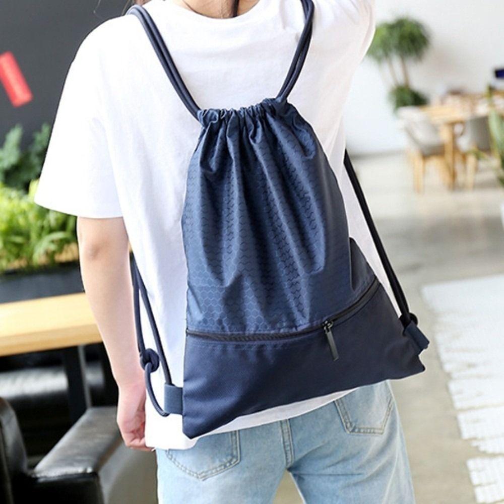 Waterproof Drawstring Backpack Large Capacity Drawstring Pocket Fitness Drawstring Bag  Gym