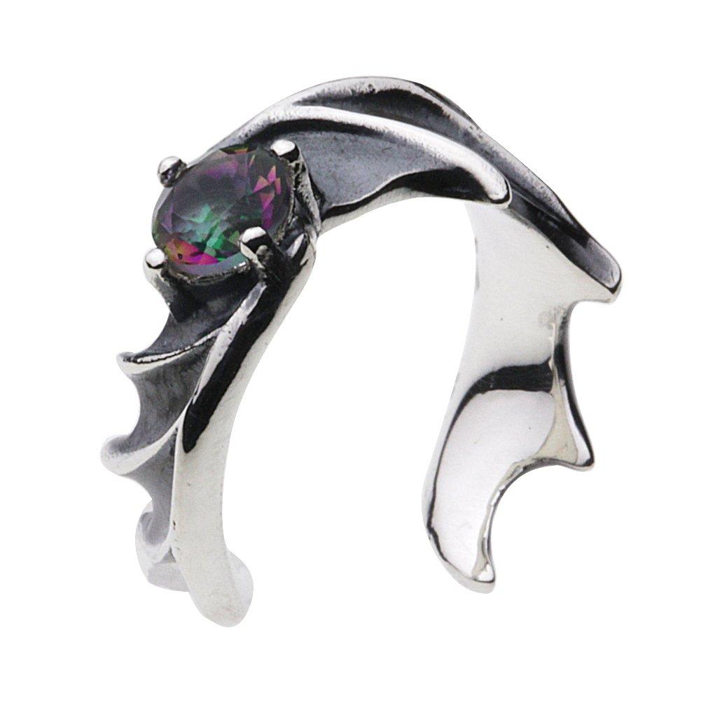 

Дьявольский браслет-кафф Mystic Quartz 925 Silver e2062 [Cenote] [Серебряные аксессуары]