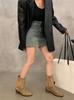 Suede two-wear stacking boots, new outdoor western cowboy boots V-port long knight boots in autumn and winter 2026