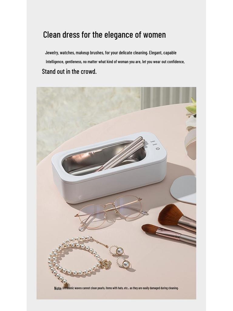 Multifunction Ultrasonic Cleaner for Jewelry, Retainers, and Contact Lenses