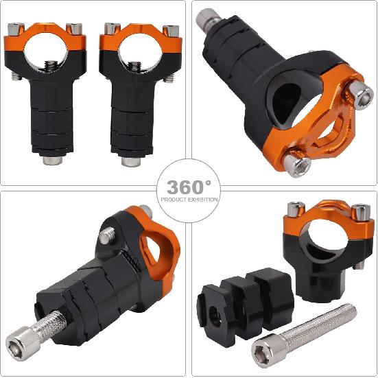 

JFG RACING Dirt Bike Handlebar Riser,Dirt Bike Adjustable Handlebar Risers Bar Mounts Clamps CNC for 125 SX/150 SX/250 SX/250 SX-F/250 XC/300 XC/450