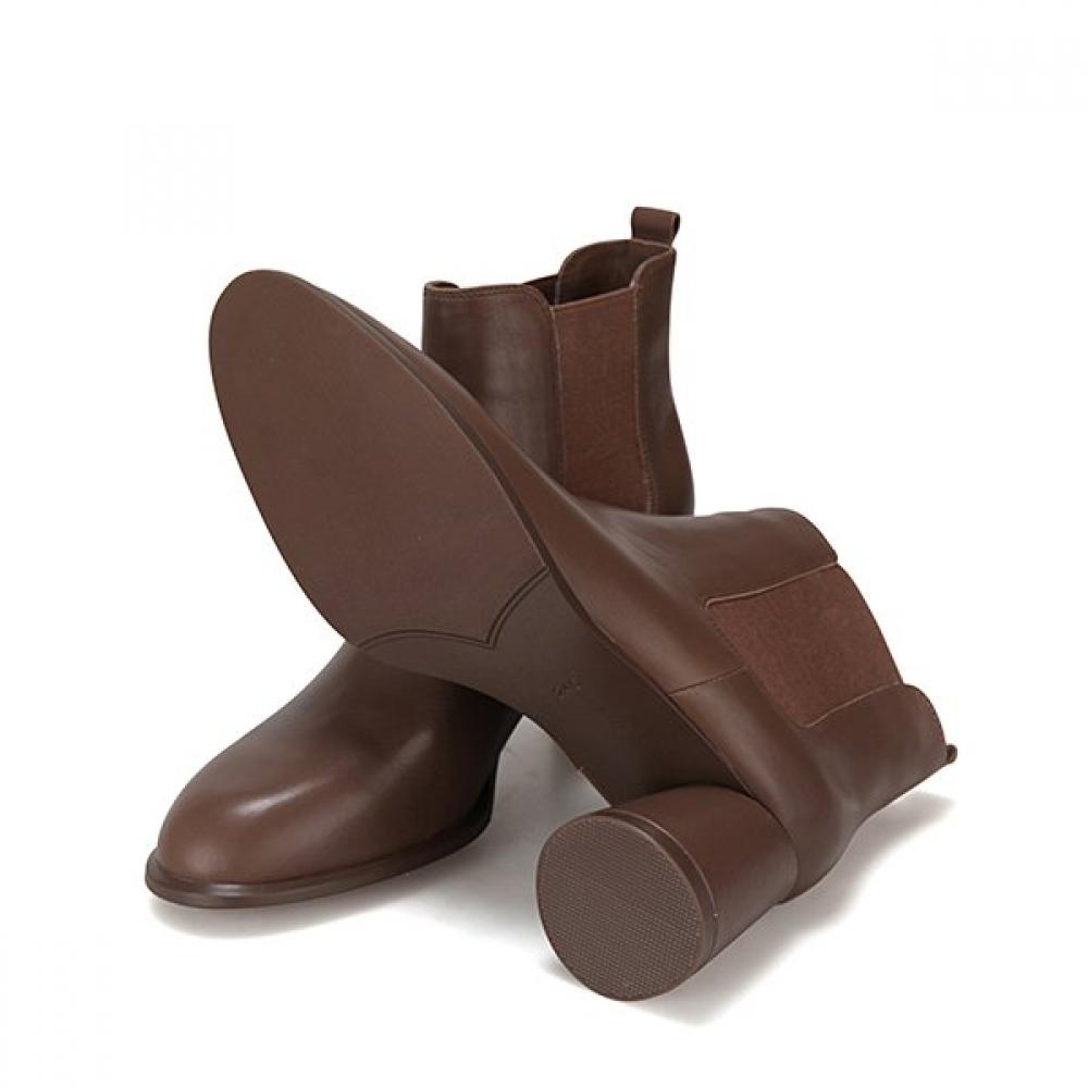 BARBARA Leather Basic 7cm Chelsea Ankle Boots Bbg866br