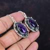 Star Amethyst Earring Handmade Real Gemstone Earrings 925 Sterling Silver Earring Antique Jewelry Very Pretty Drop Earrings Gifts for Friend