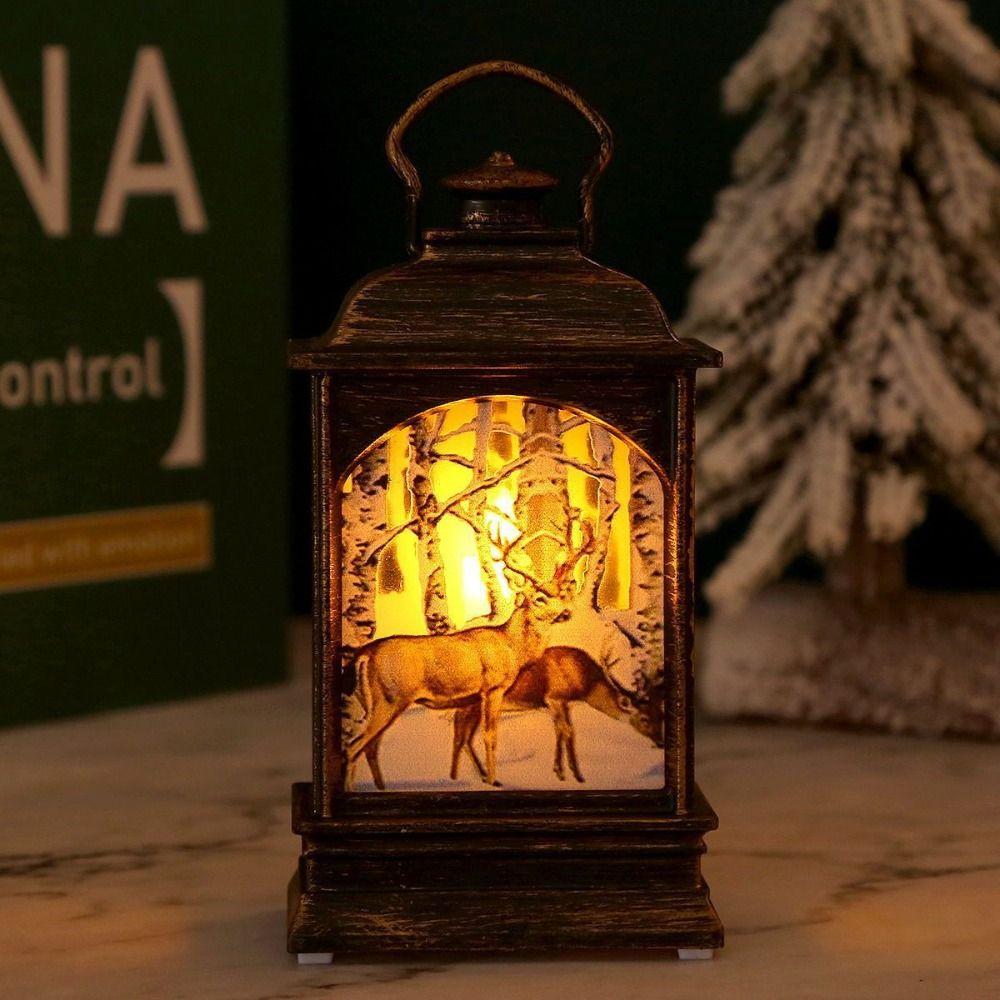 

2 шт. Мультяшный Рождественский Маленький Ночник Санта Клаус Рождественские Украшения Домашний Декор style 11