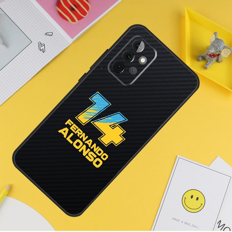 Kryt F1 Racing Fernando Alonso 14 pro Samsung Galaxy A34 A35 A14 A15 A25 A53 A33 A13 A52 A32 A12 A51 A71 A54 A55 Pouzdro