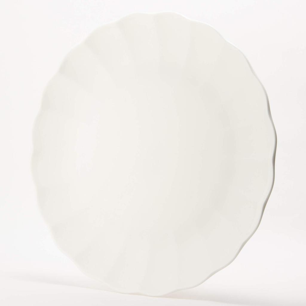 NARUMI Noble White Schlicht und Mittag-Abendessen Spülmaschinenfest Hergestellt in Produktplatte, 27cm, Weiß, Stilvoll, Teller, Einteiliger Teller, Mikrowellengeeignet, Sicher, Japan,