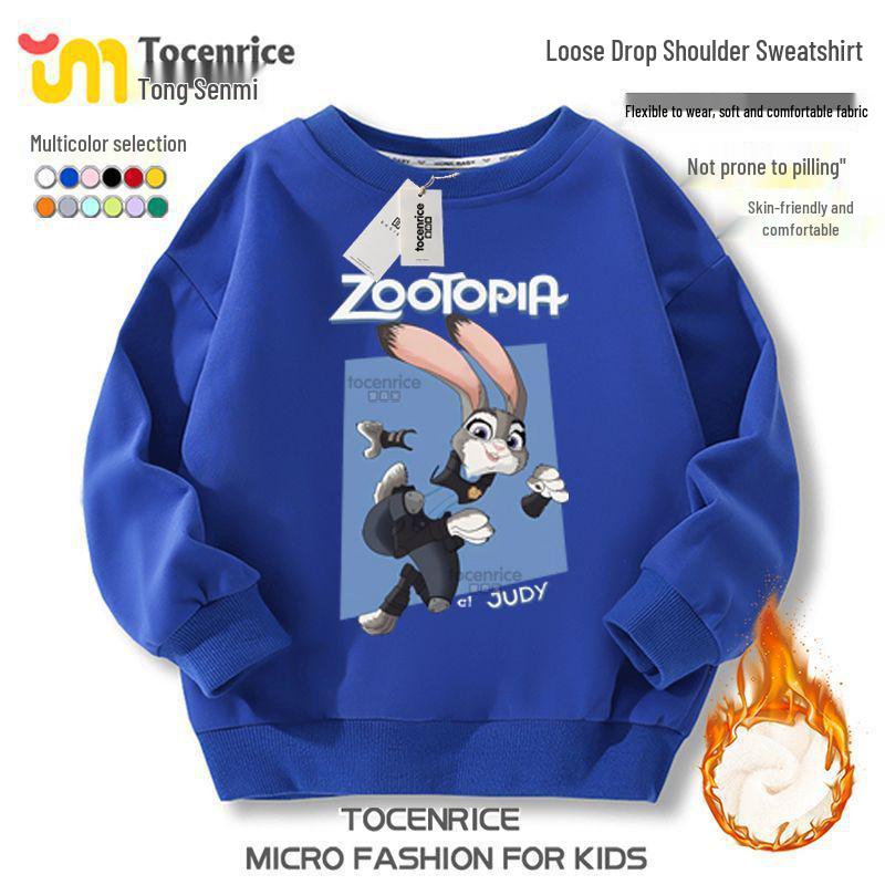 Zootopia 2 Fleece-Kapuzenpullover – Charakterkollektion für lässige Kinderkleidung