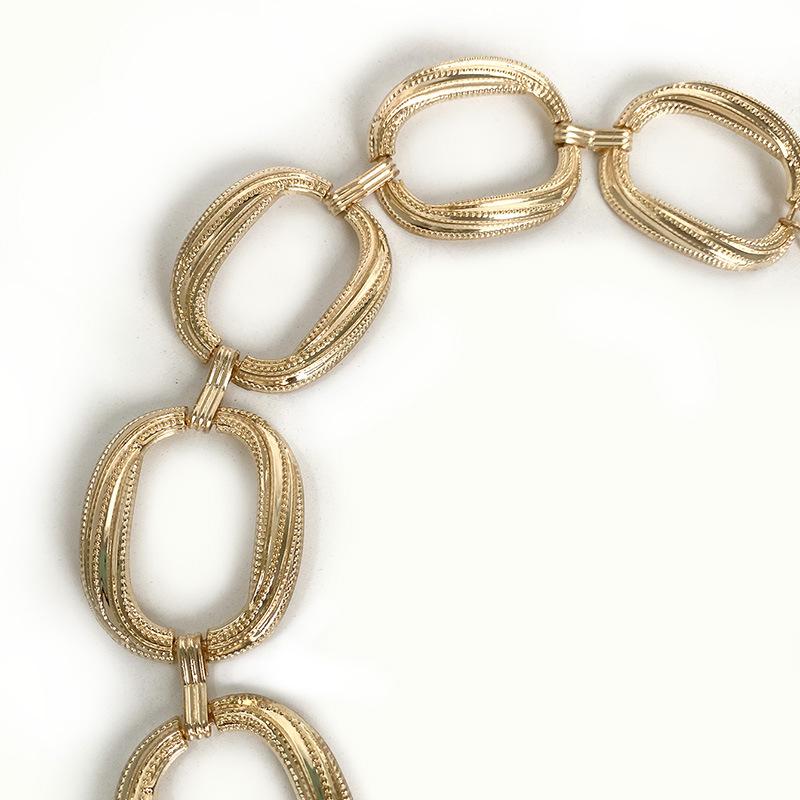 Labelable for Women's Fashionable Irregular Circles, Geometric Waist Chains, Atmospheric and Versatile Classic Waist Belt