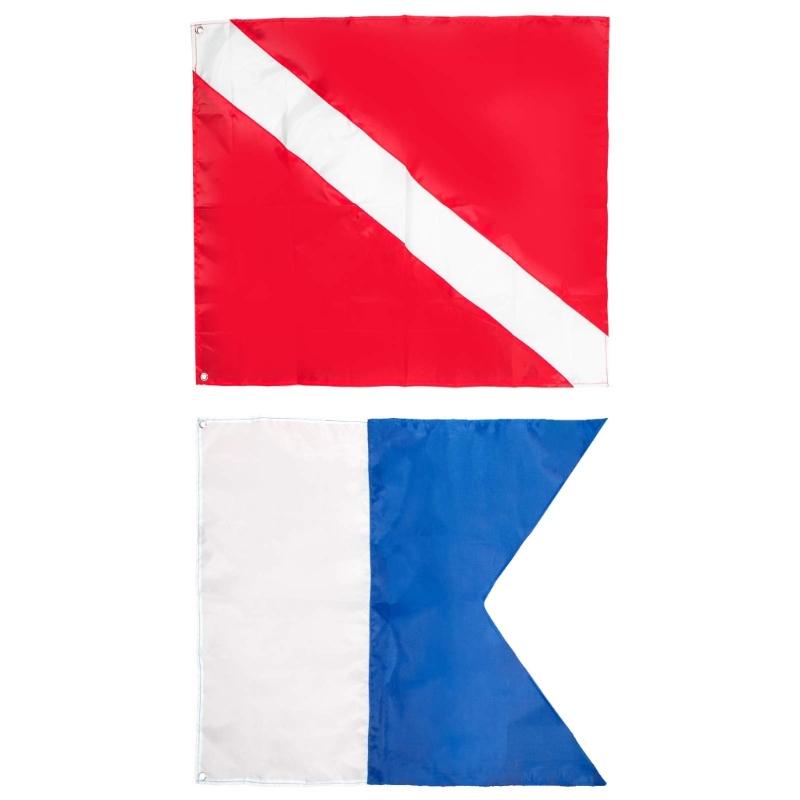 Scubass Diving Diving Nylons Boats Flags Marker Safety Diving Signal Flags for Snorkeling Scubas Diving 1