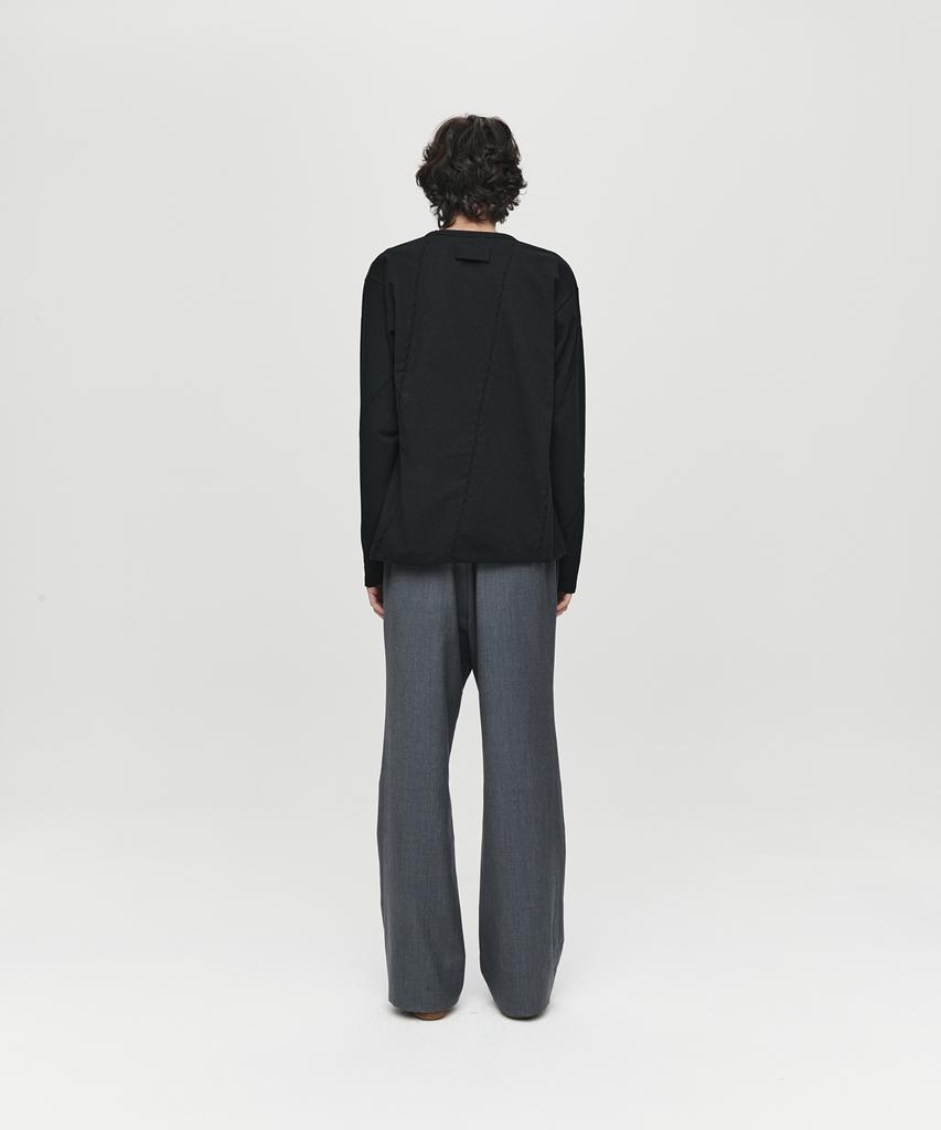 Hoite Wool Slim Pants (Grey)