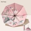 Mi Ling Retro Oil Painting Reverse Folding Umbrella