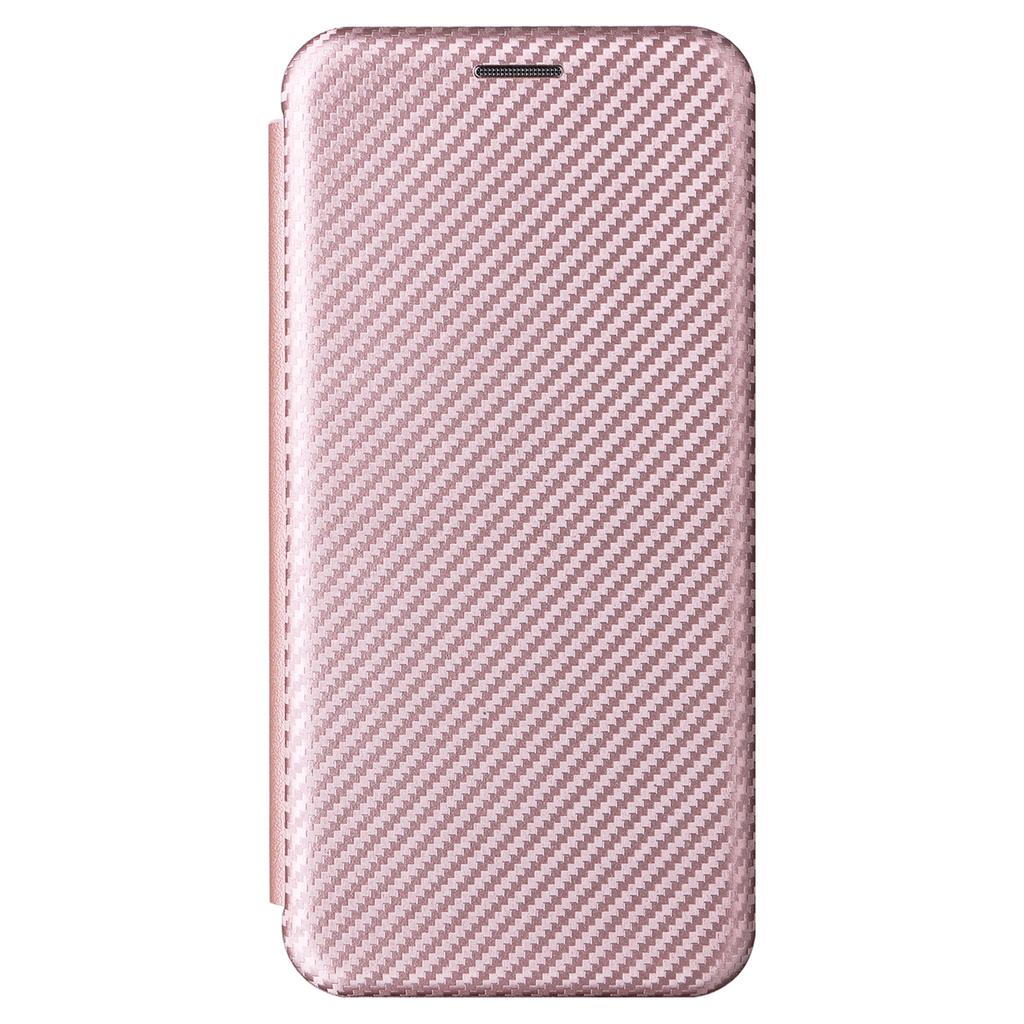 For Google Pixel 8 Carbon Fiber Texture Card Holder PU Leather Phone Case Flip Folio Stand Phone Cover