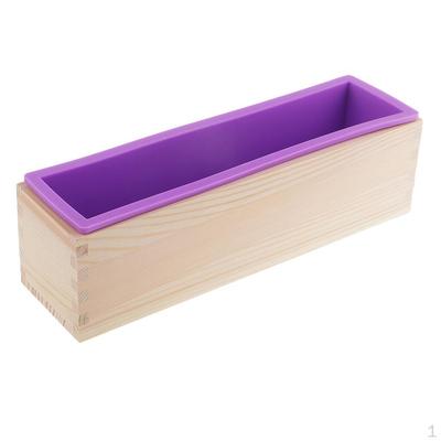 Rectangle Silicone Loaf Soap with Wooden Box, Making , Handmade DIY Chocolate Cake Toast