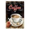 Vintage Coffee Bar Metal Tin Signs Decor Wall Art Sign Posters Wall Decoration Coffee Plaque Sign Cafe