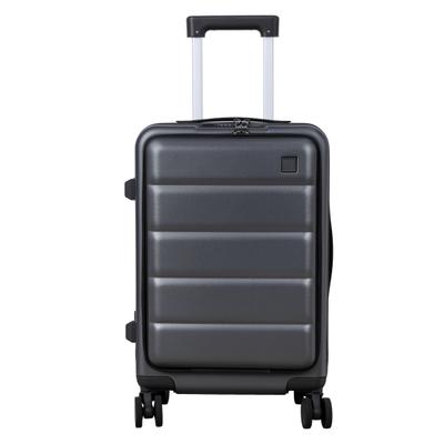 Hard Shell Luggage 20 Inch Carry-On with Front Laptop Pocket, USB Charger Port & Cup Holder, 360 Carry On Degrees Spinner Wheels, Side Hook,