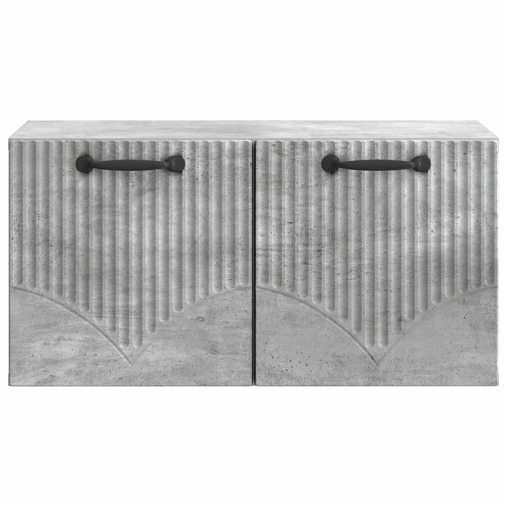 Wall Mounted TV Cabinet Concrete Grey 59.5 x 31 x 30 cm