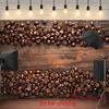 1Pcs Coffee Bean Vintage Pattern Decoration Background Backdrop For Photo Studio Photo Booth Party