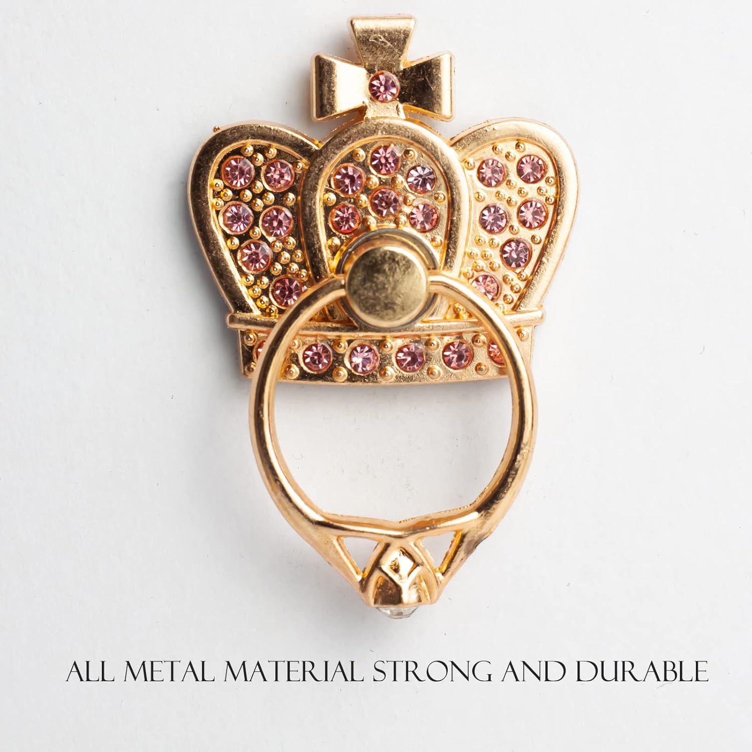 [2 шт.] Блестящий держатель-кольцо для телефона Crown, Блестящая подставка для телефона с искусственными бриллиантами, Кольцо-держатель для пальца для телефонов, планшетов