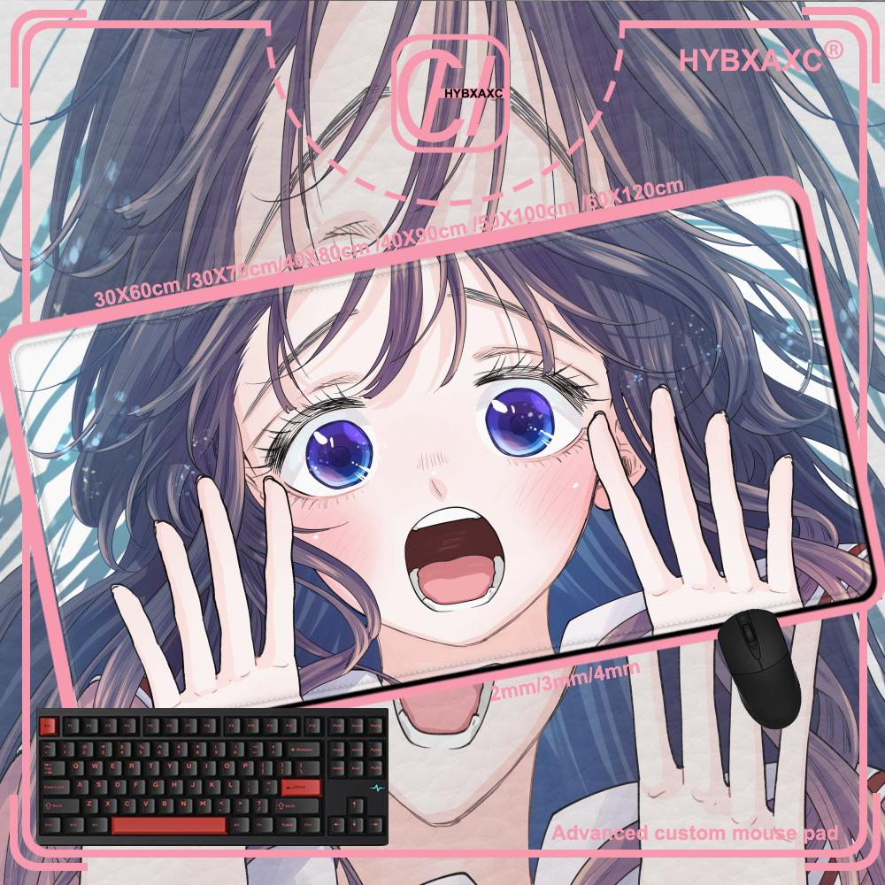New Anime The Fragrant Flower Blooms with Dignity Mouse Pad Cute Kawaii Girl Kaoruko Waguri Desk Mat Print Keyboard Mat