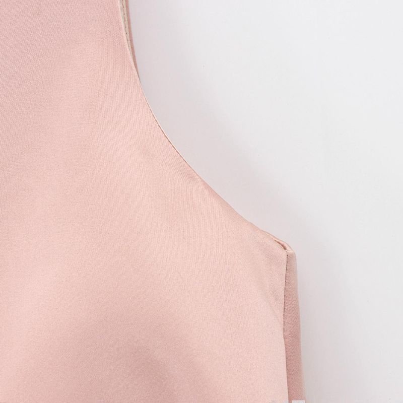 Kaslead New Arrival Women's Clothing Fashion Style Fashion Balloon Style Silk Satin Texture Tops 2137580