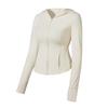 Women's Slim Fit Hooded Ice Yarn Jacket