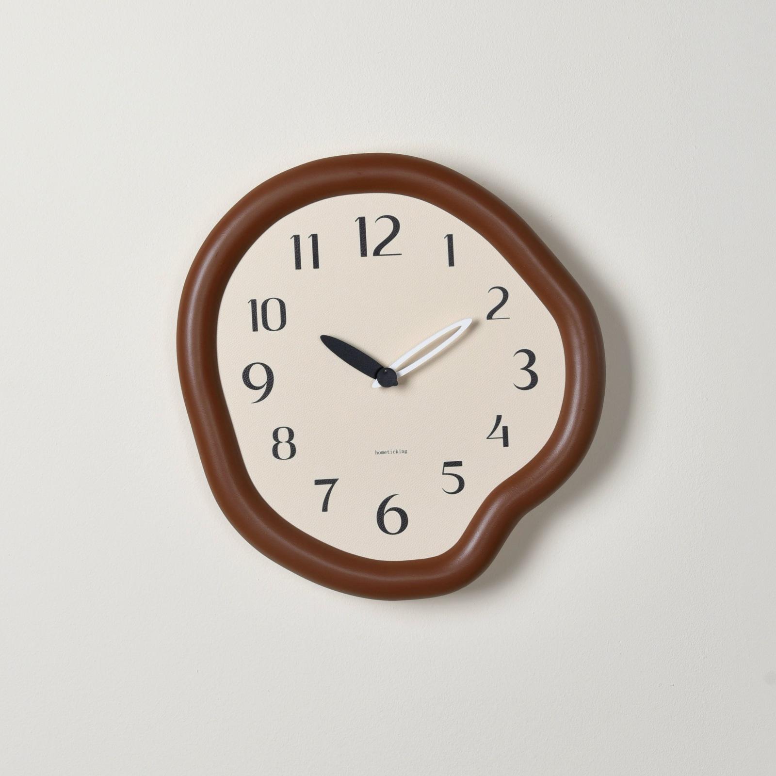 

Новые декоративные часы цвета «Майяр» (коричневые), настенные часы в античном стиле, без сверления, бесшумные домашние часы, цвет Майяр Maillard Brown - 33 × 35cm - SZ1-9-B